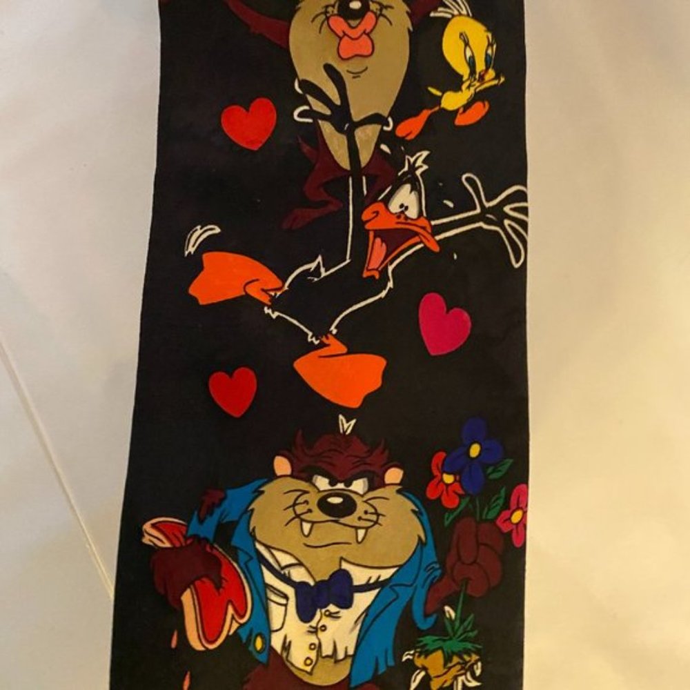 Looney Tunes TAZ Tie Hearts! Valentine!